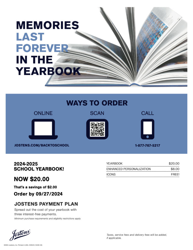 Yearbook Order flyer