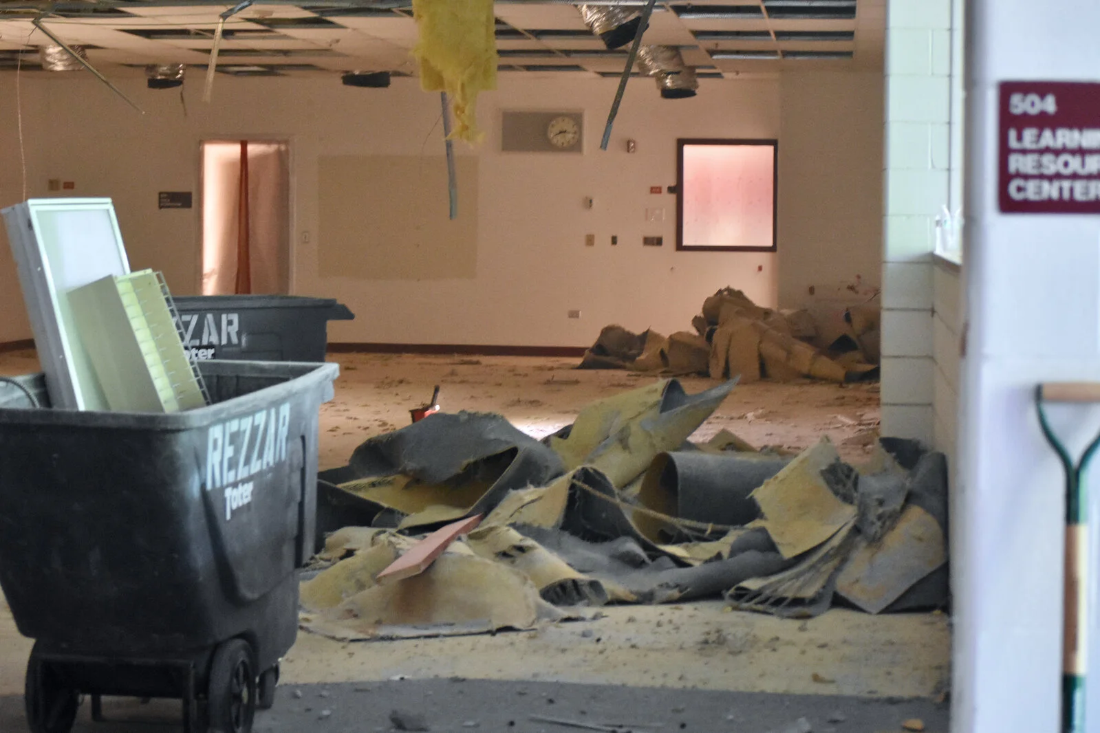 Demolition underway in media center