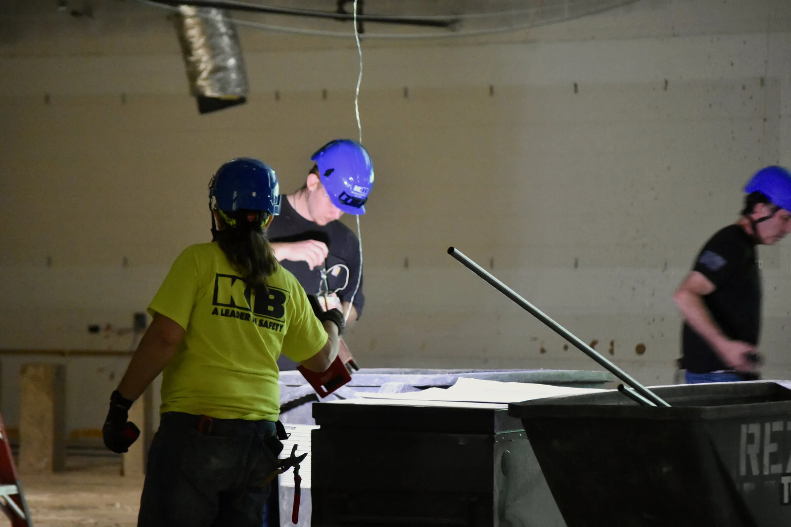 Construction work at Meadowview School Media Center