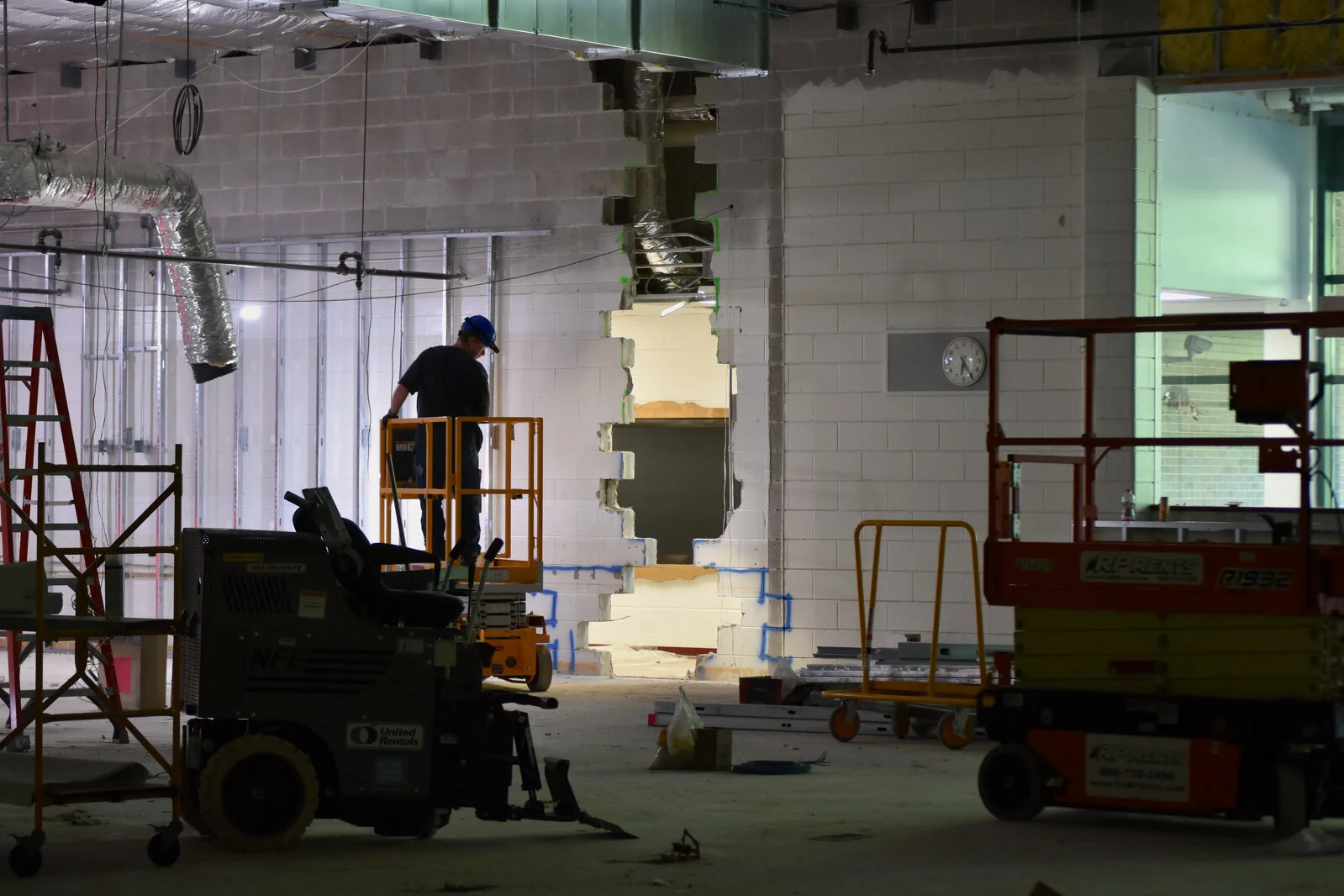 Meadowview School Media Center construction June 2026
