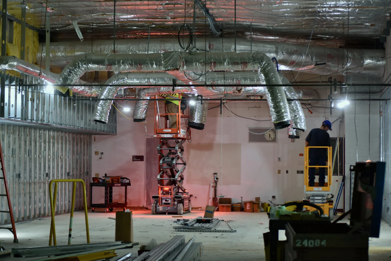 Meadowview School Media Center construction June 2026
