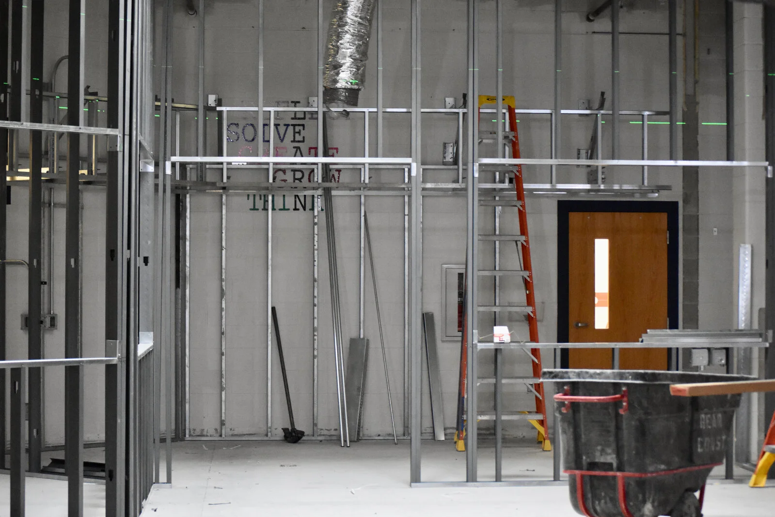 Prairieview School Media Center construction June 2026
