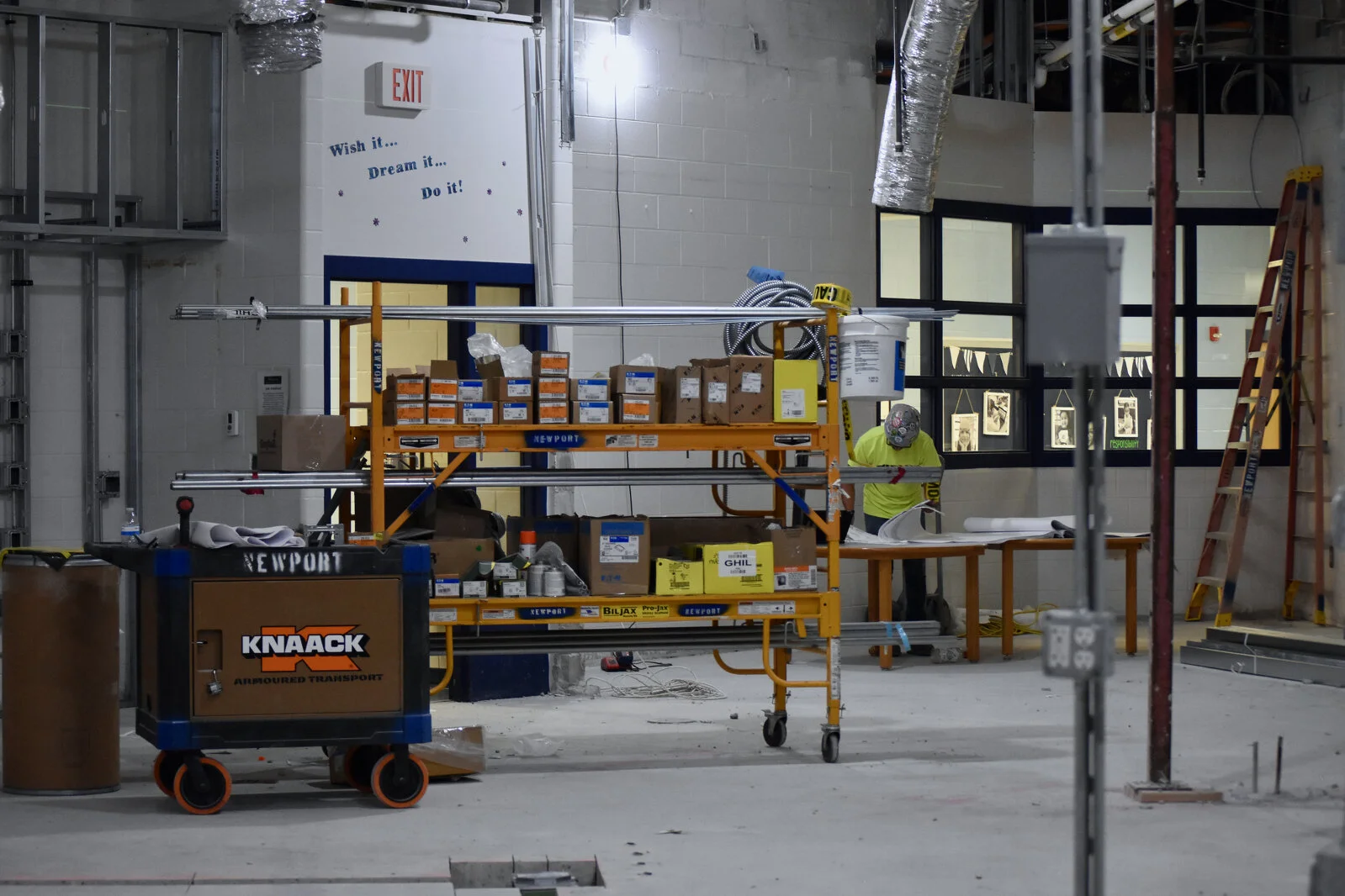 Prairieview School Media Center construction June 2026