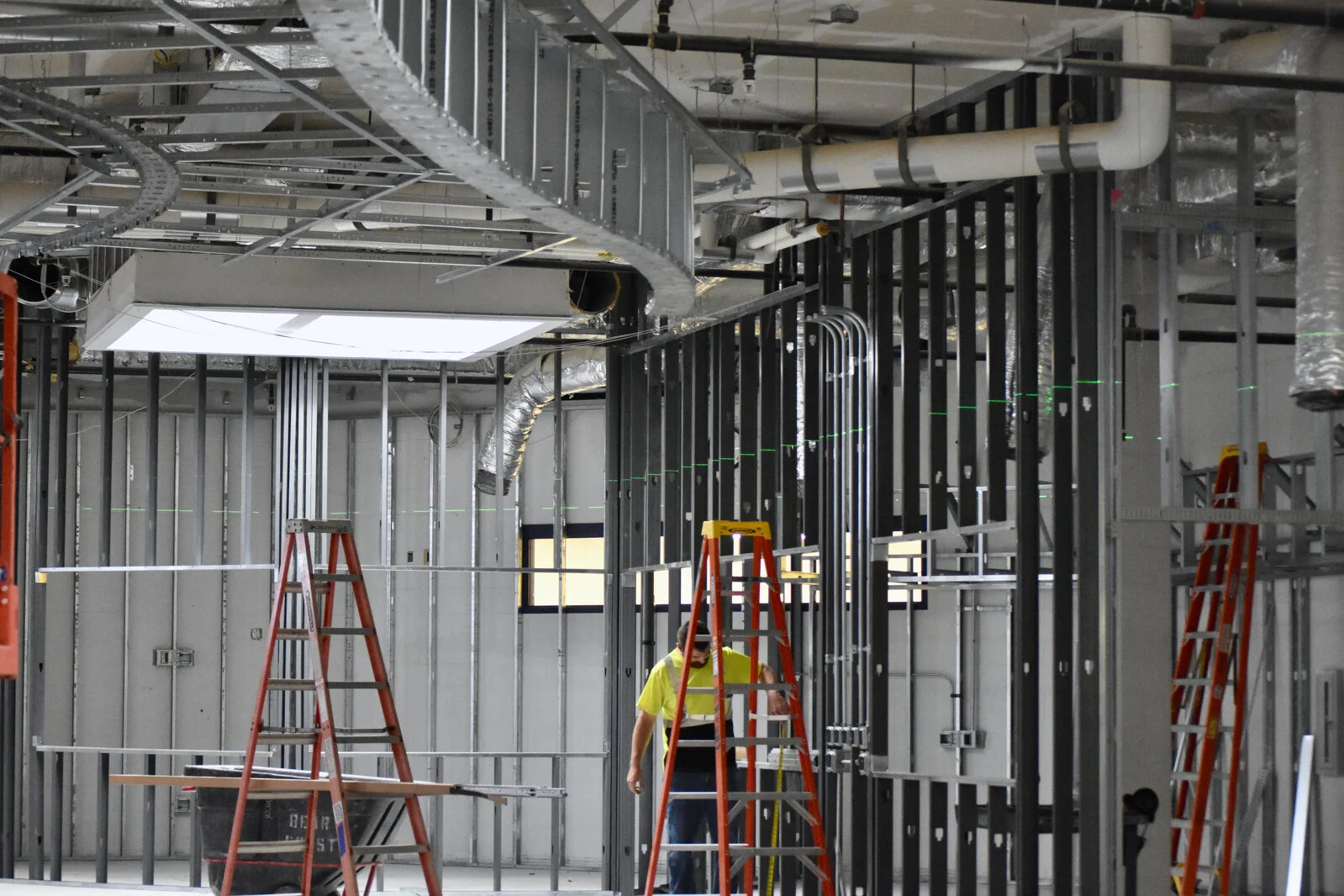 Prairieview School Media Center construction June 2026