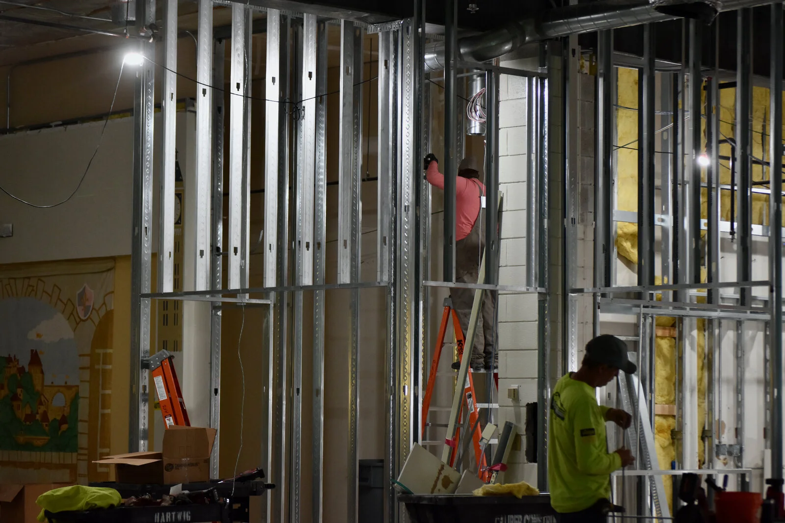 Meadowview School Media Center construction June 2026