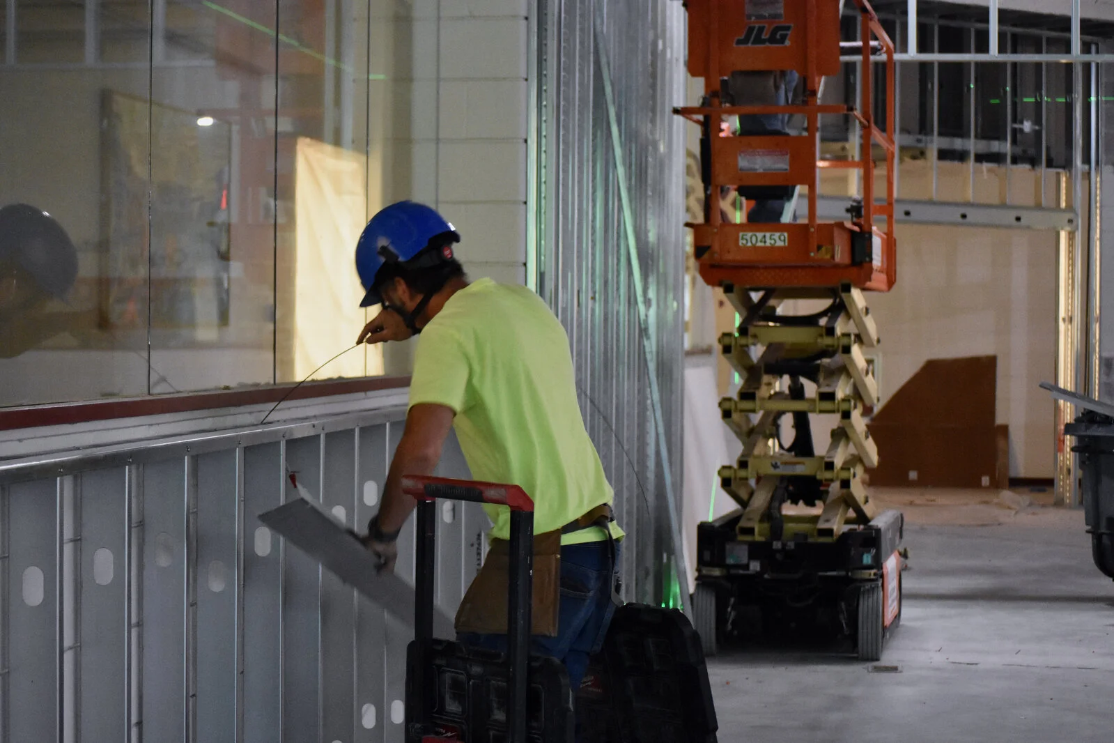 Meadowview School Media Center construction June 2026