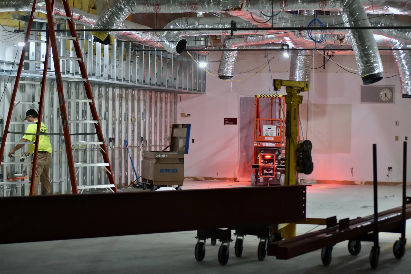 Meadowview School Media Center construction June 2026
