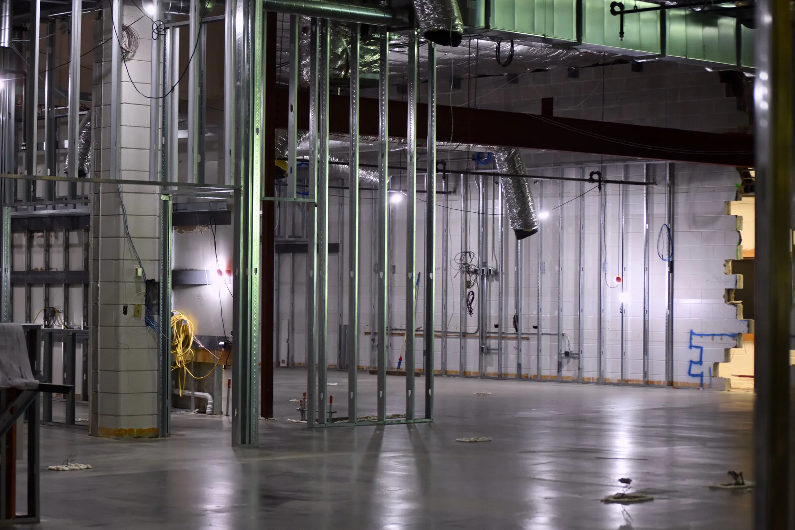 Meadowview School Media Center construction June 2026