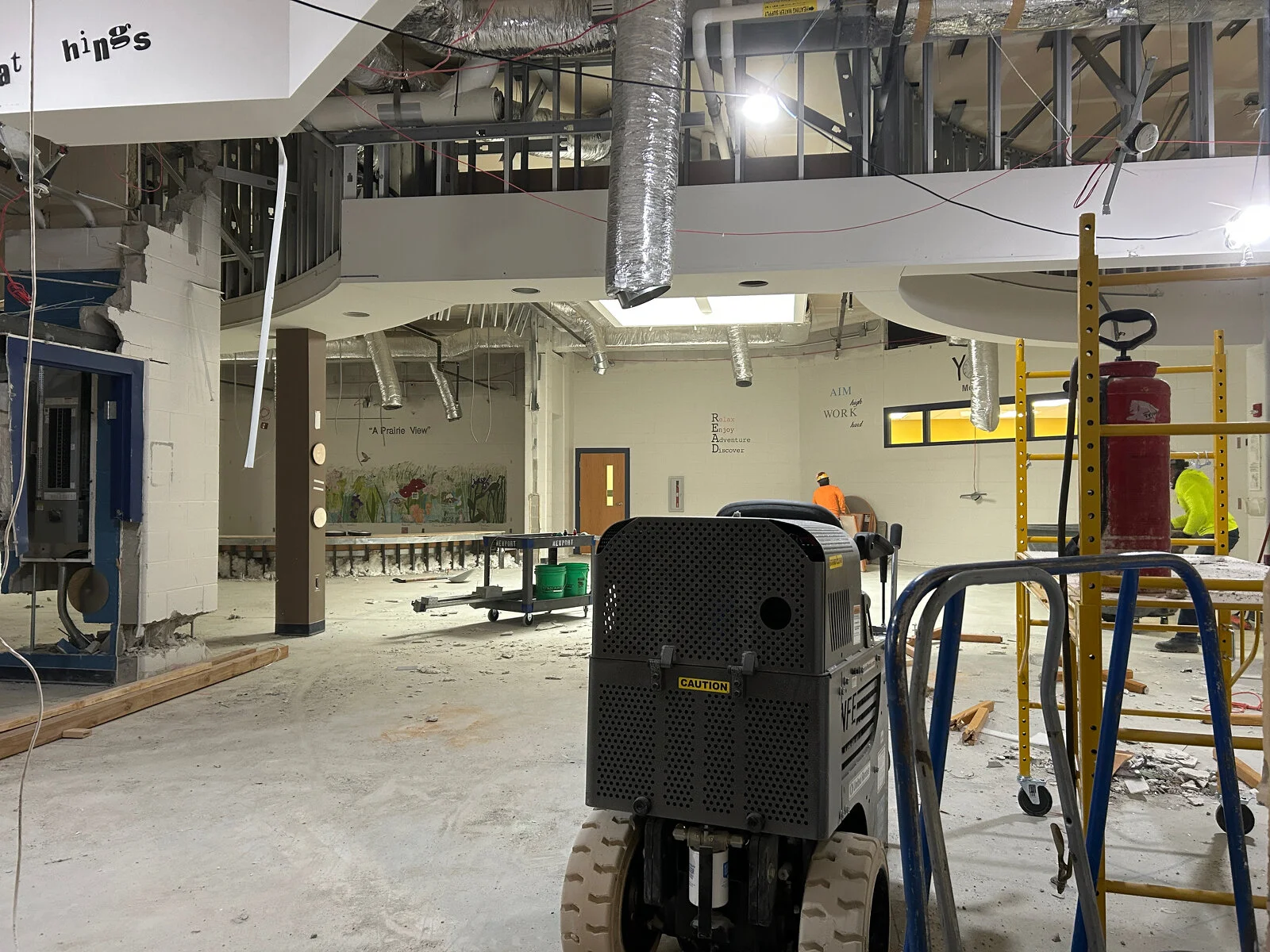 Prairieview School Media Center Demolition June 2026
