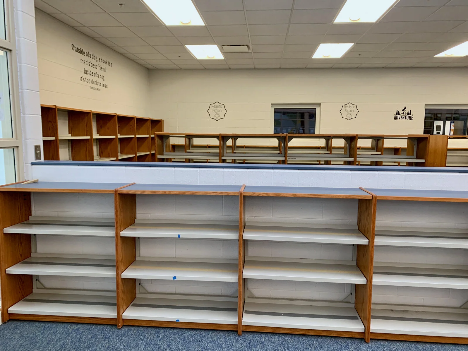 Park Campus Media Center before construction - May 2026