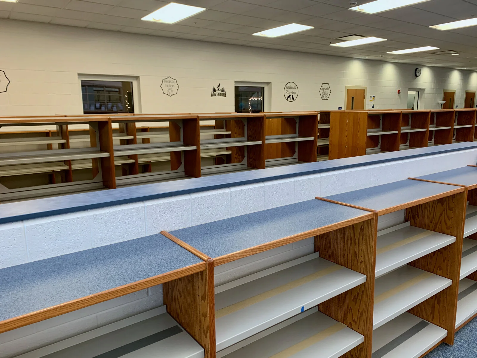 Park Campus Media Center before construction - May 2026