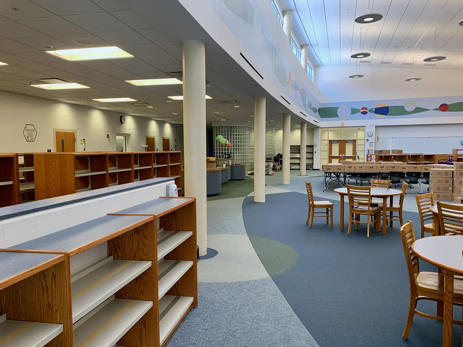 Park Campus Media Center before construction - May 2026