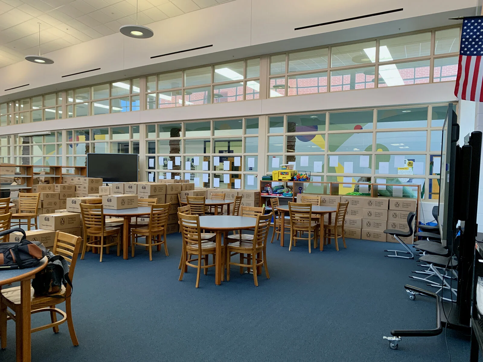 Park Campus Media Center before construction - May 2026