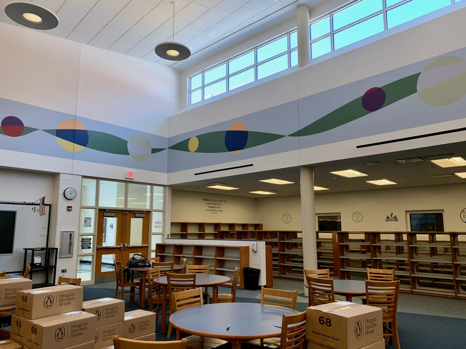 Park Campus Media Center before construction - May 2026