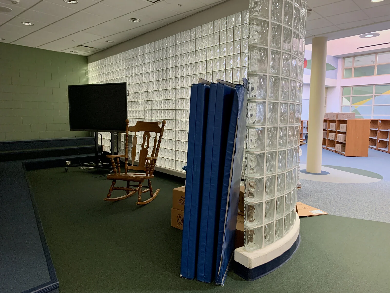 Park Campus Media Center before construction - May 2026