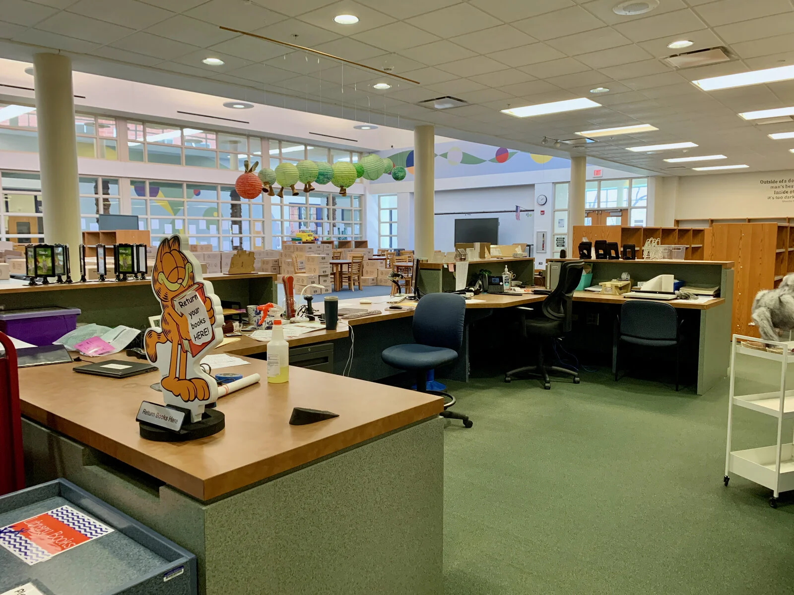 Park Campus Media Center before construction - May 2026