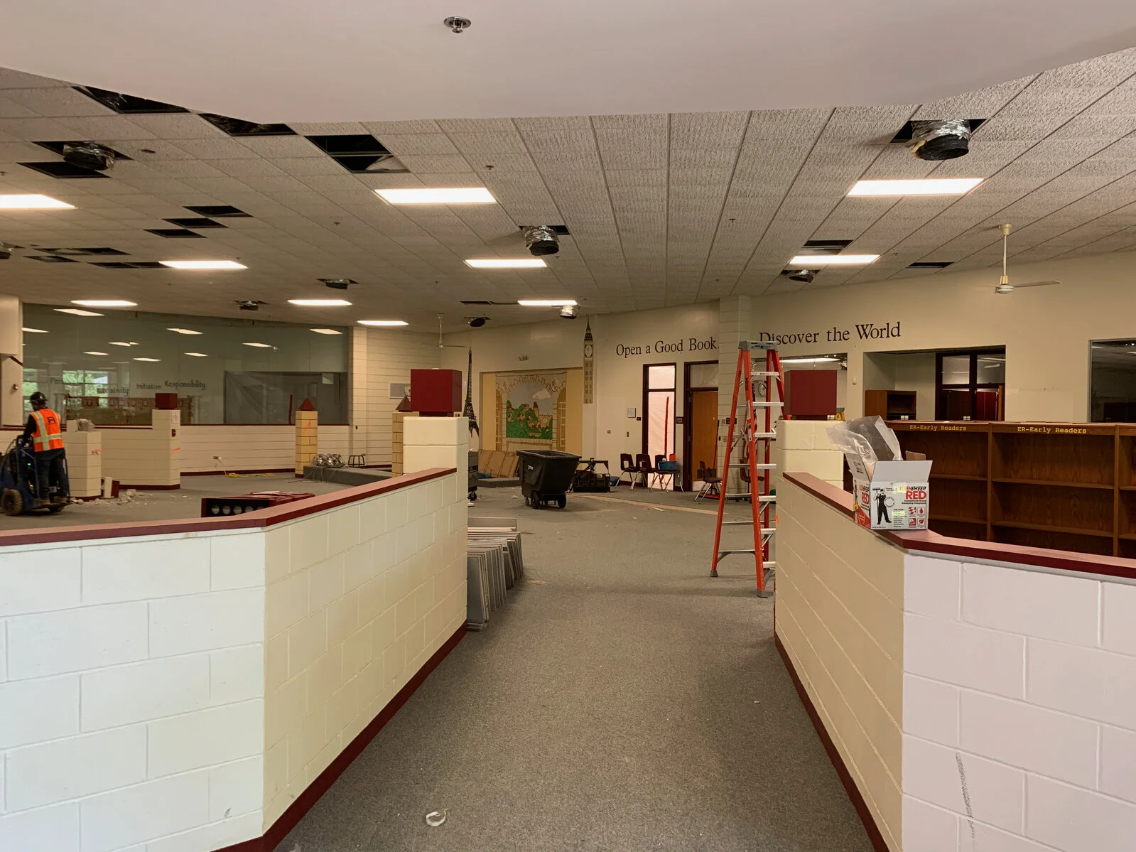 entrance to the media center