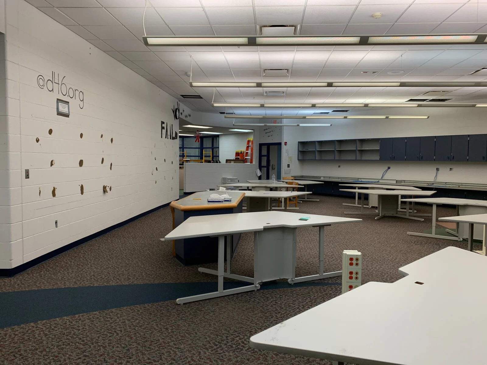 Prairieview School Media Center Construction during May 2026