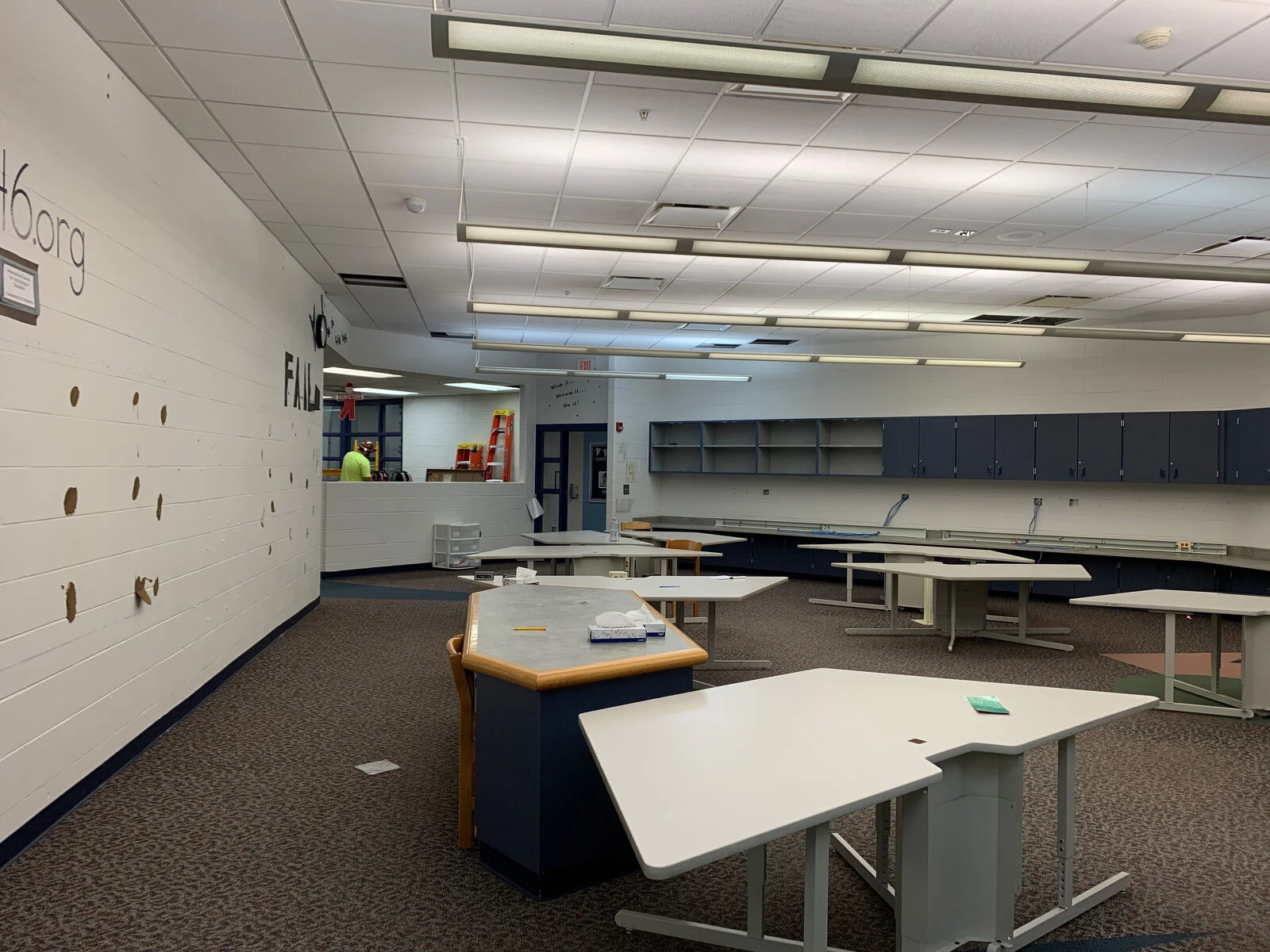 Prairieview School Media Center Construction during May 2026