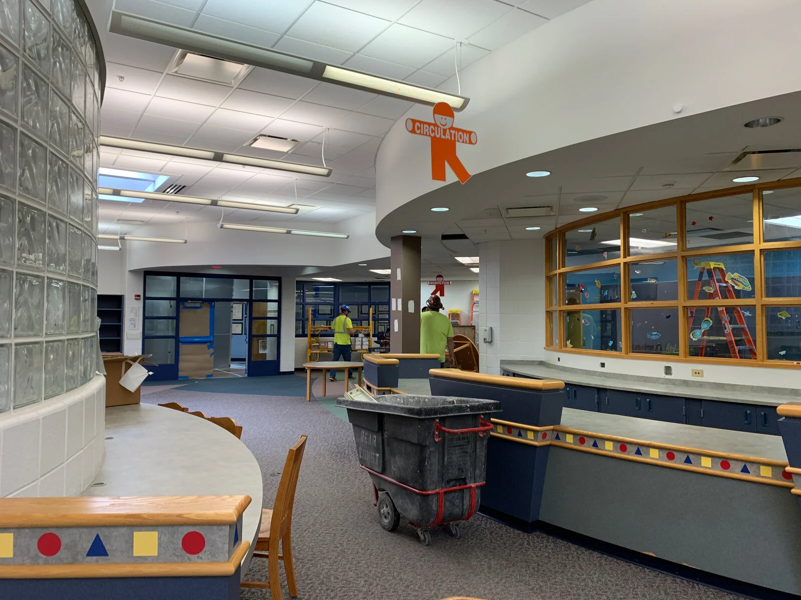 Prairieview School Media Center Construction during May 2026