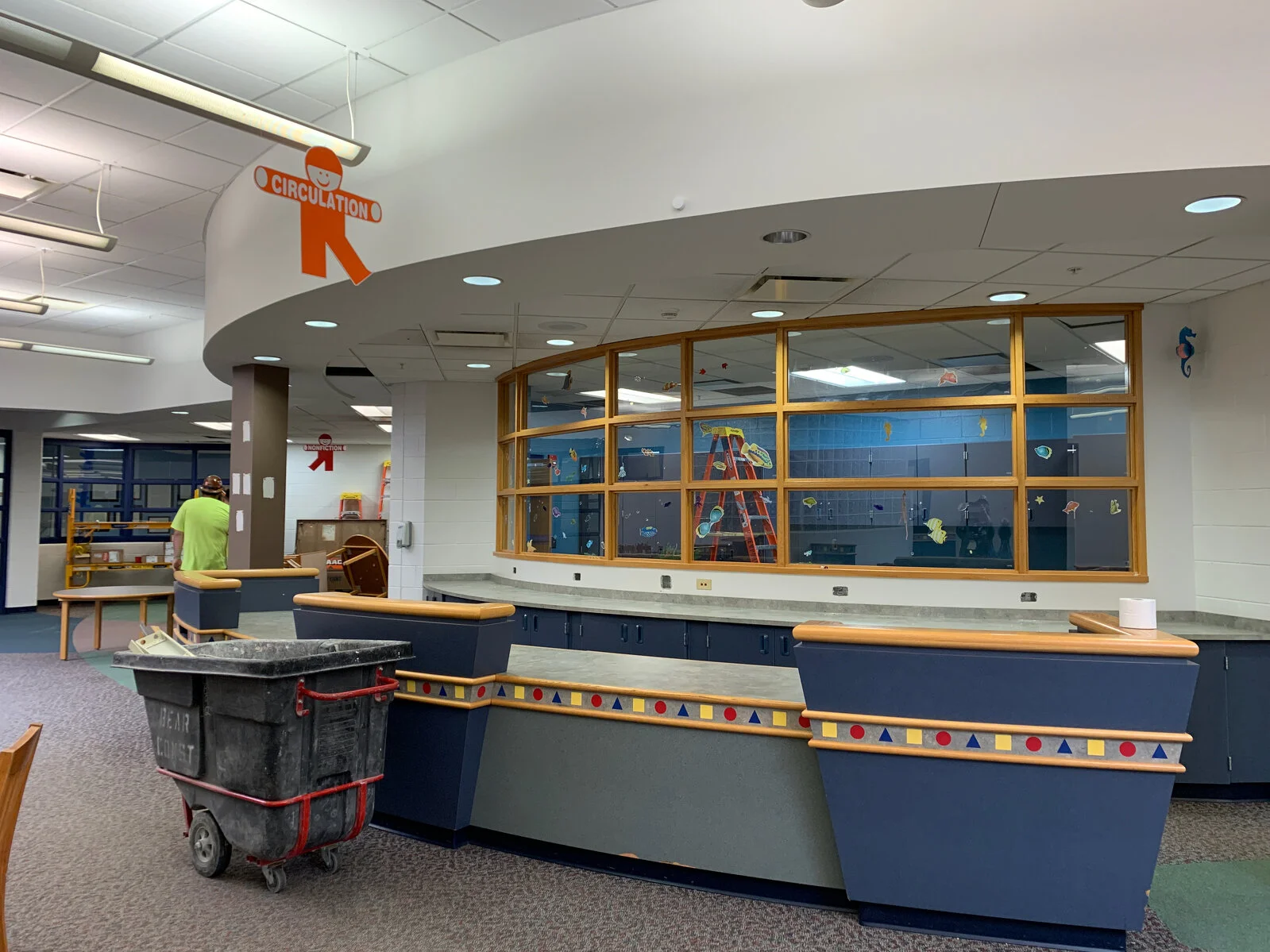 Prairieview School Media Center Construction during May 2026