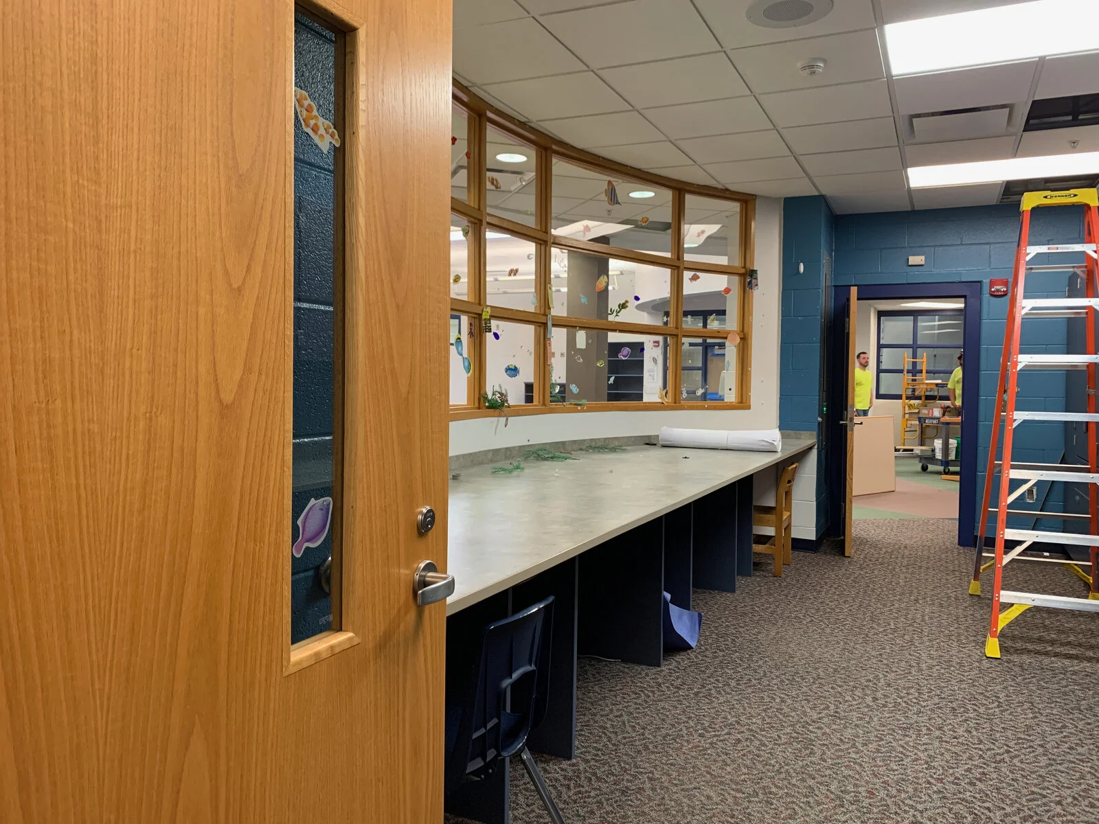 Prairieview School Media Center Construction during May 2026