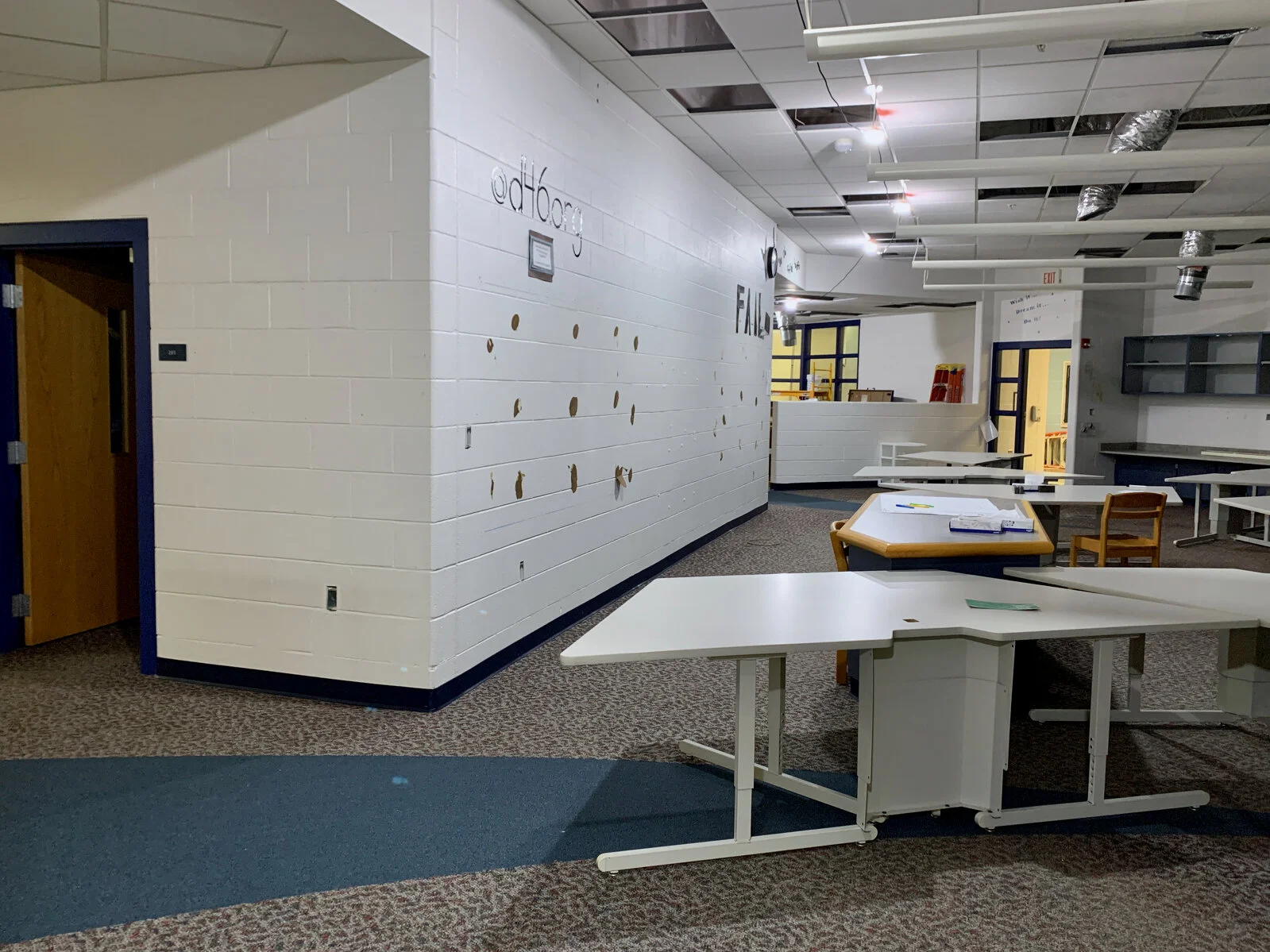 Prairieview School Media Center Construction during May 2026