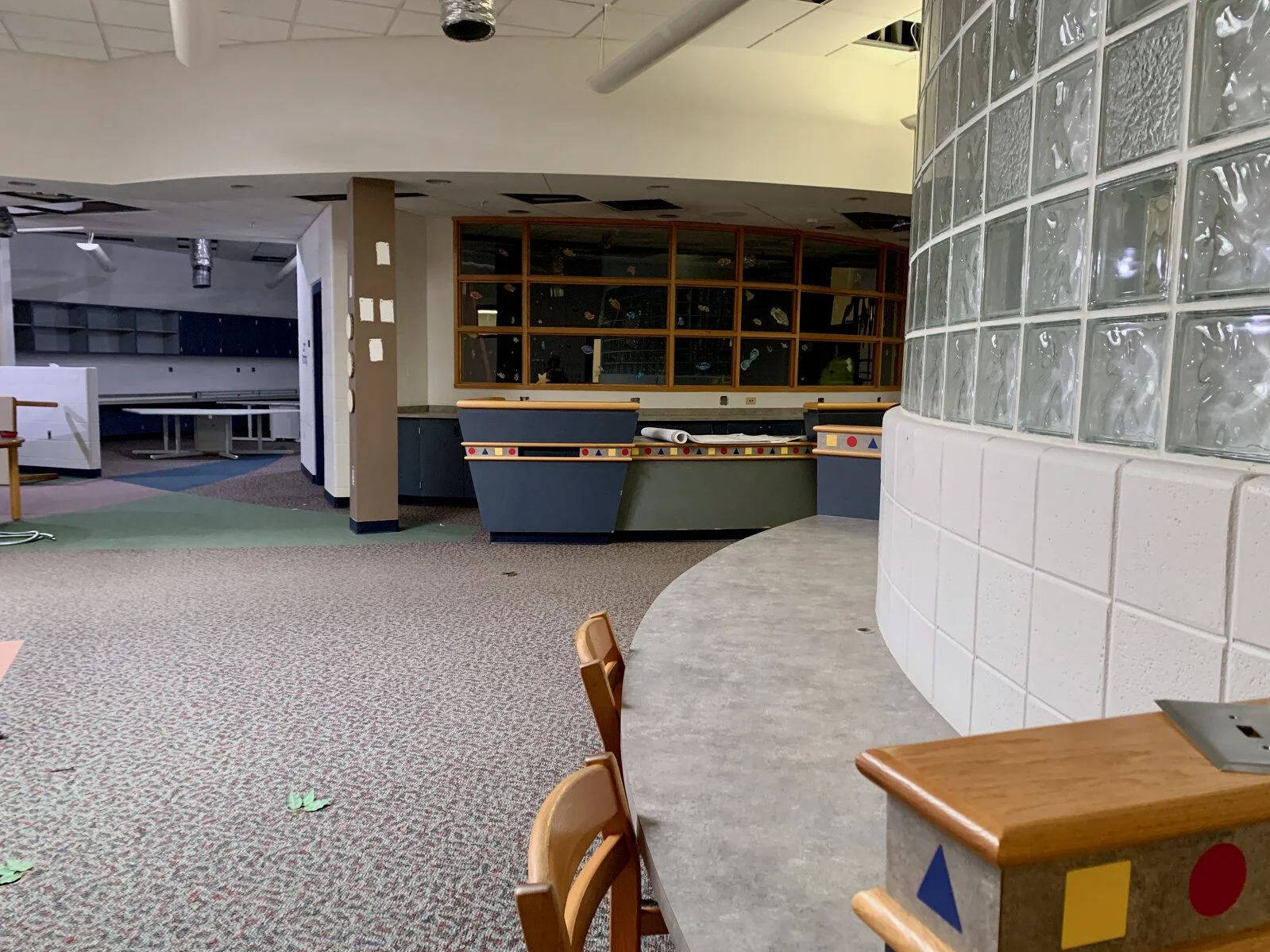 Prairieview School Media Center Construction during May 2026