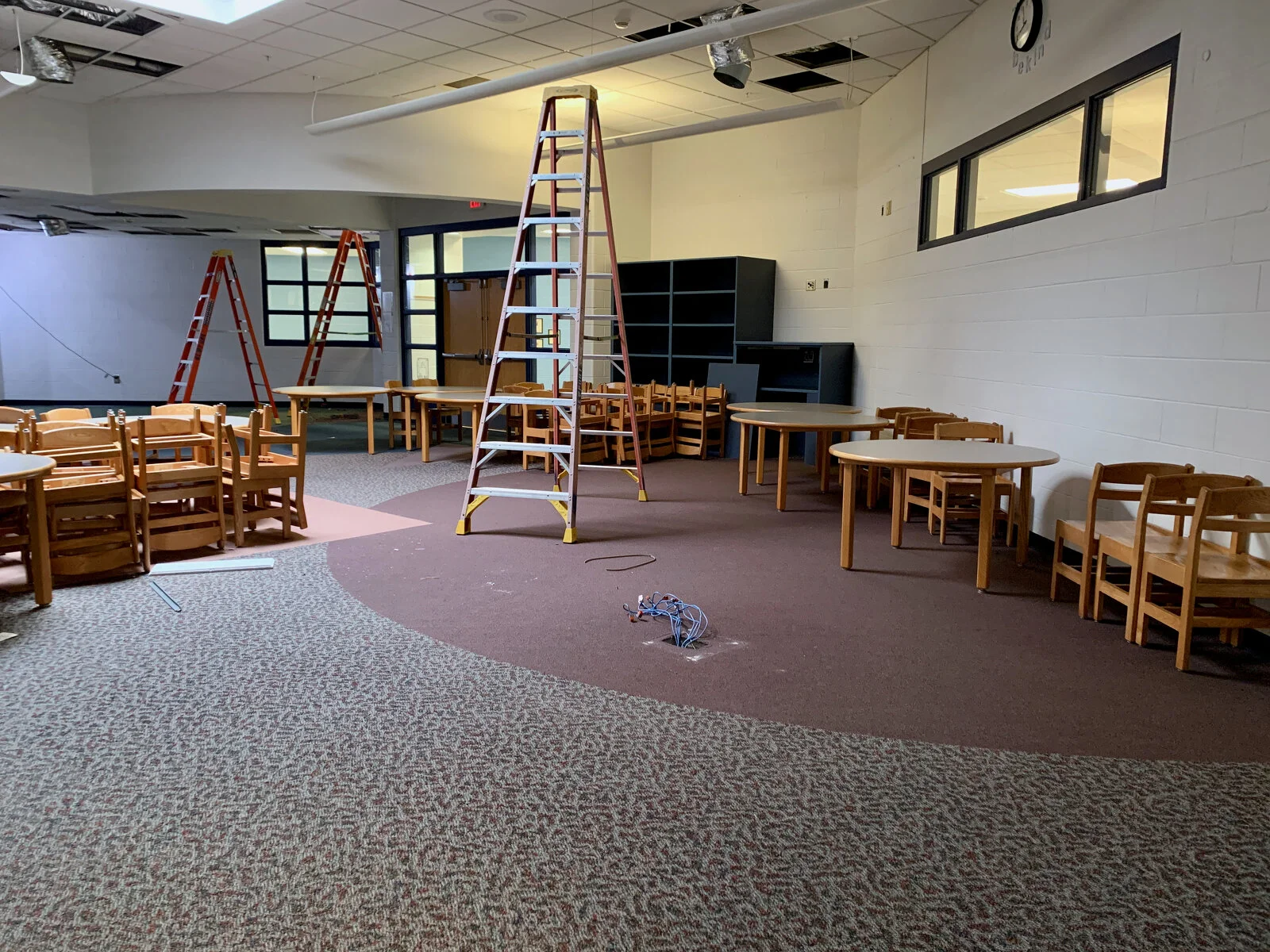Prairieview School Media Center Construction during May 2026