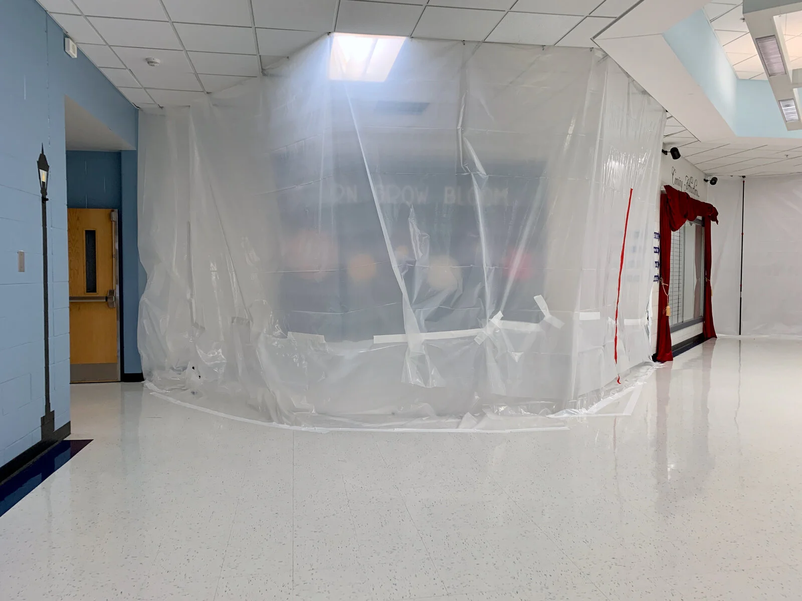 Prairieview School Media Center Construction during May 2026