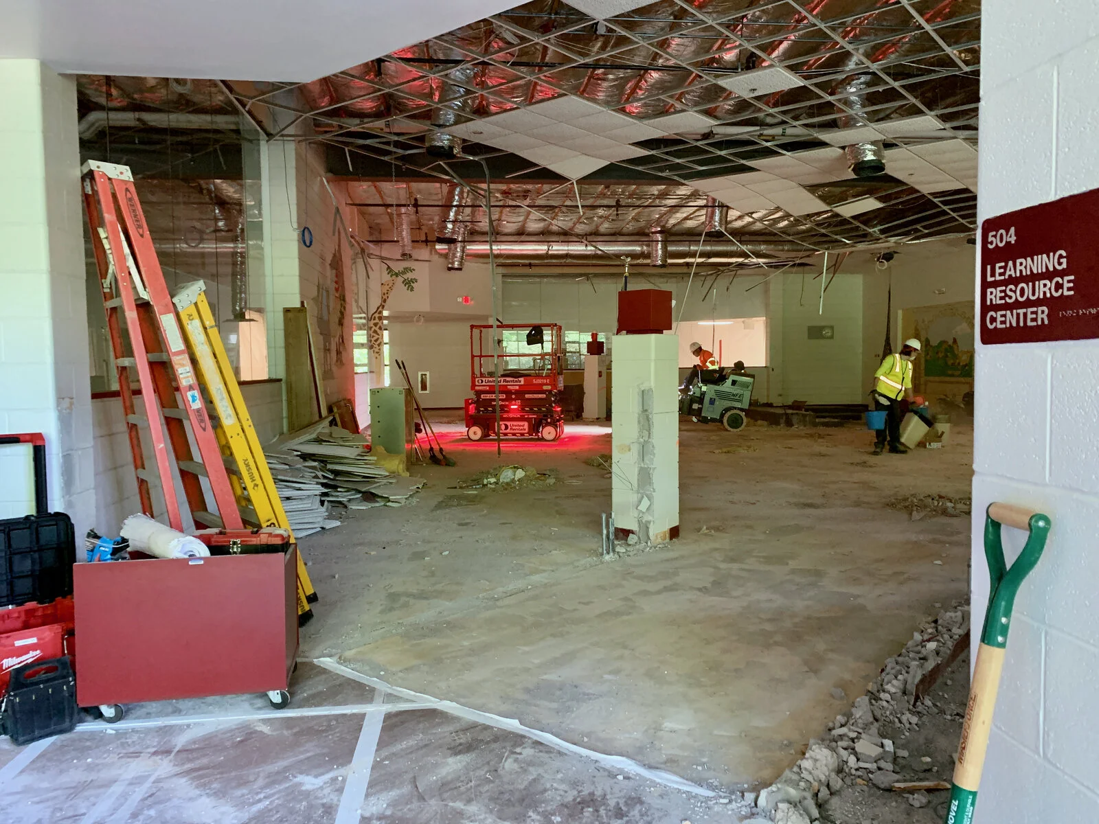 Demolition of the media center