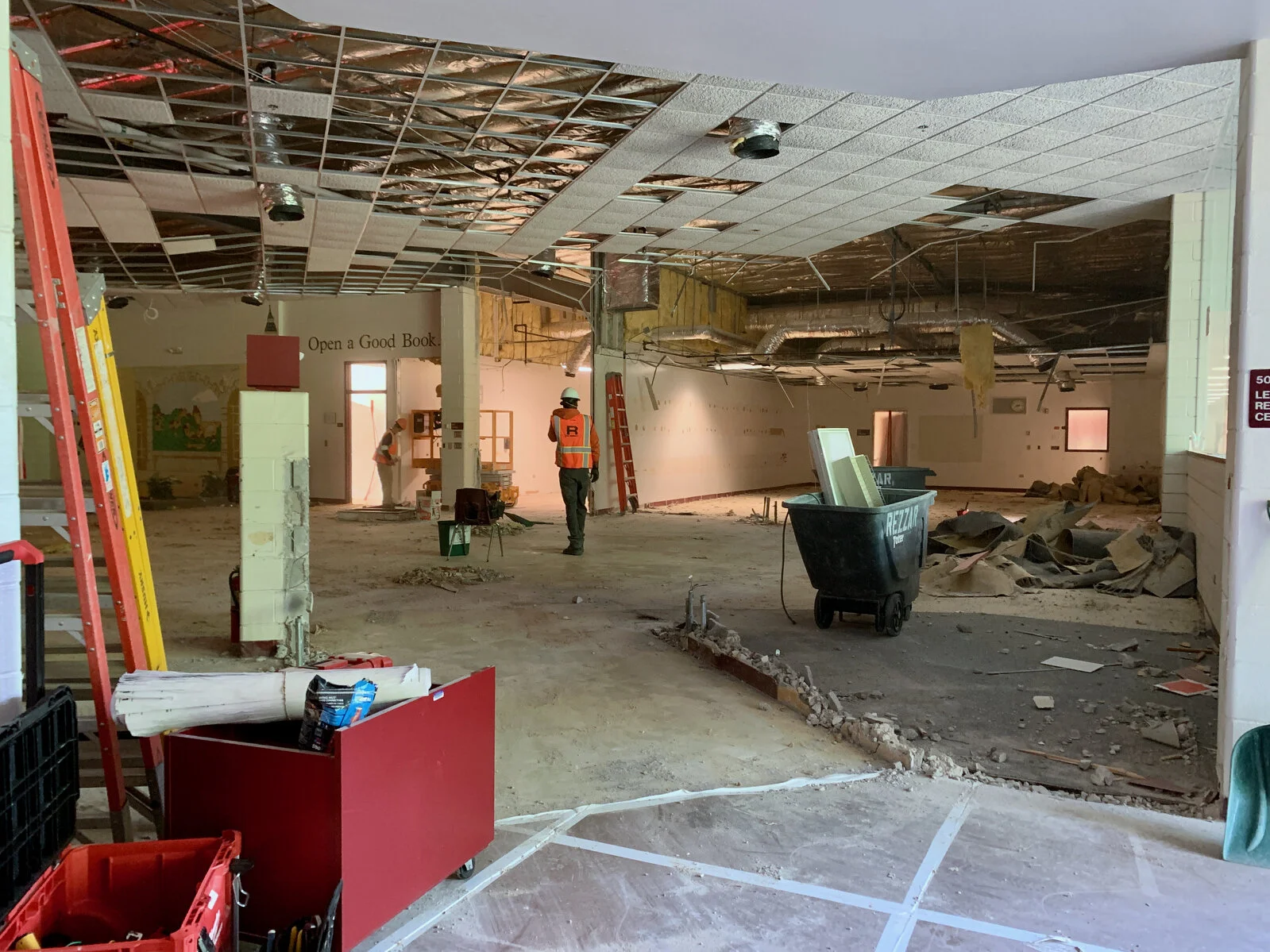 Demolition of the media center