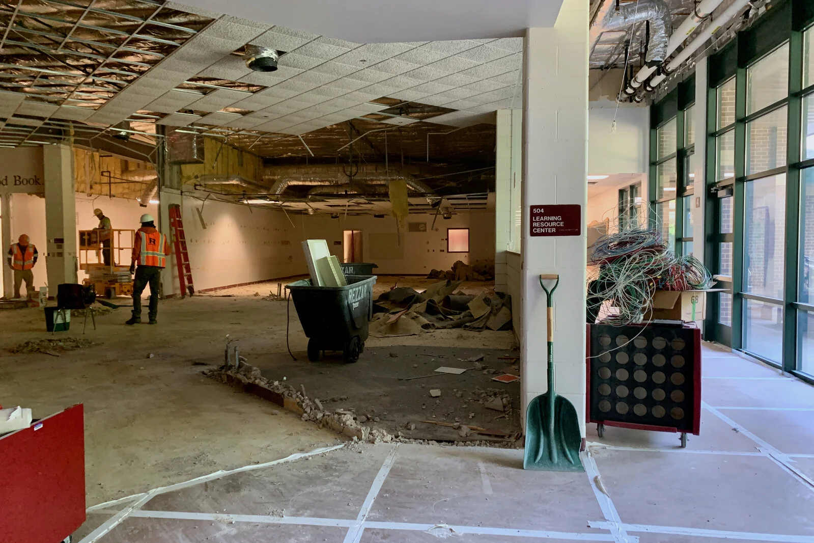 Demolition of the media center