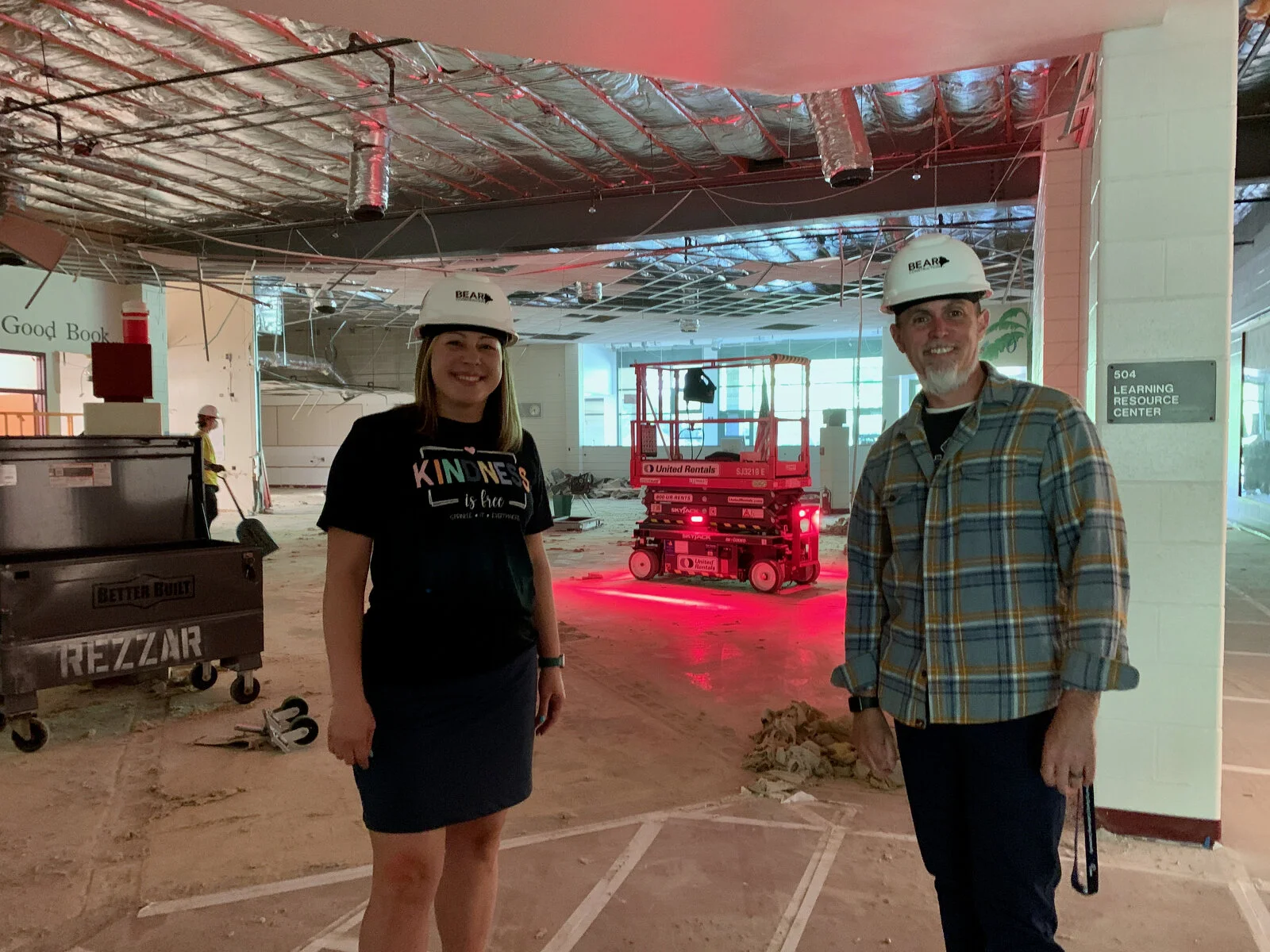 Dr. Jeff Prickett, principal, and Jamie Parker, Assistant Principal