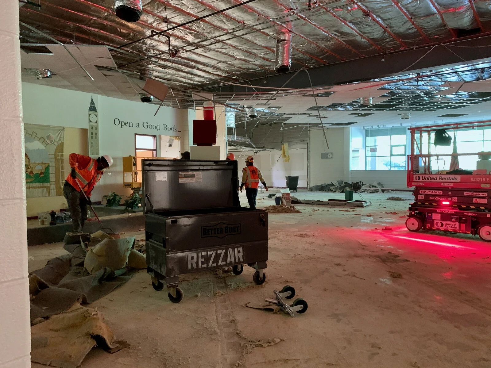 Demolition of the media center