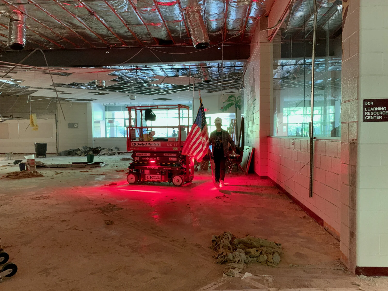 Demolition of the media center
