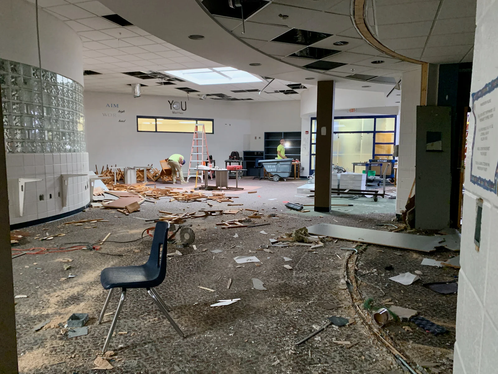 Prairieview School Media Center Demolition June 2026