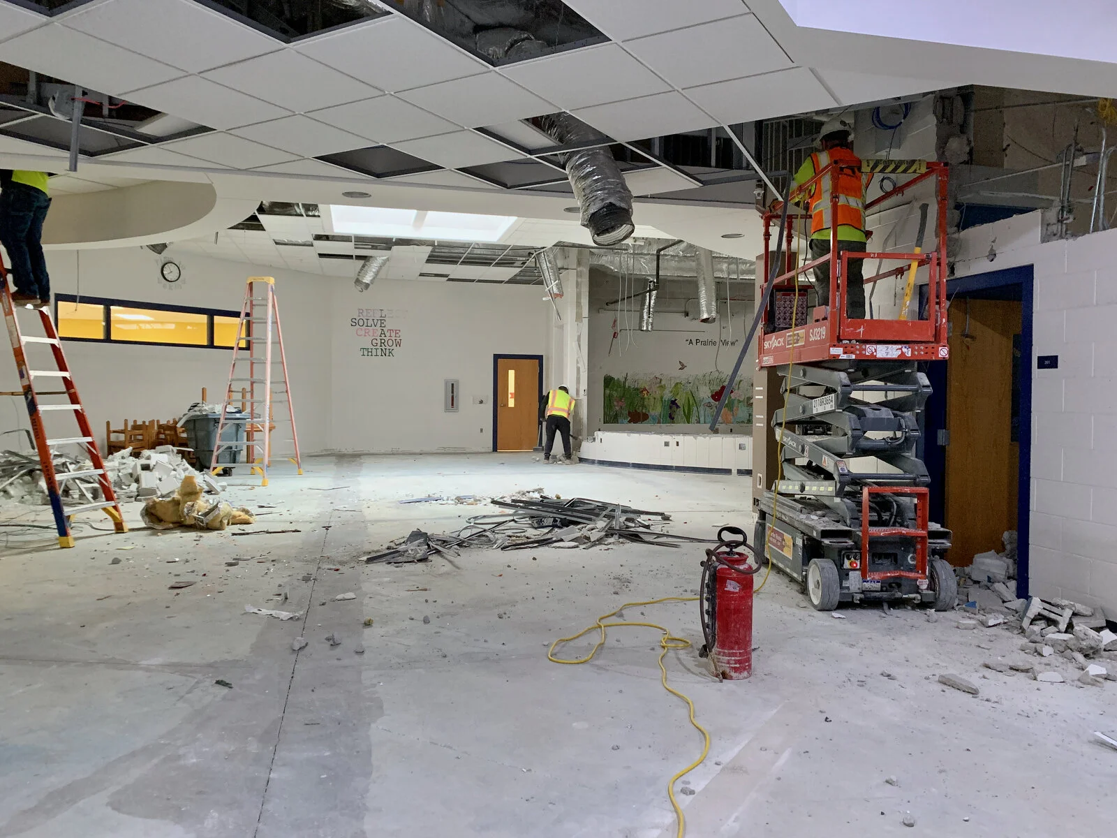 Prairieview School Media Center Demolition June 2026