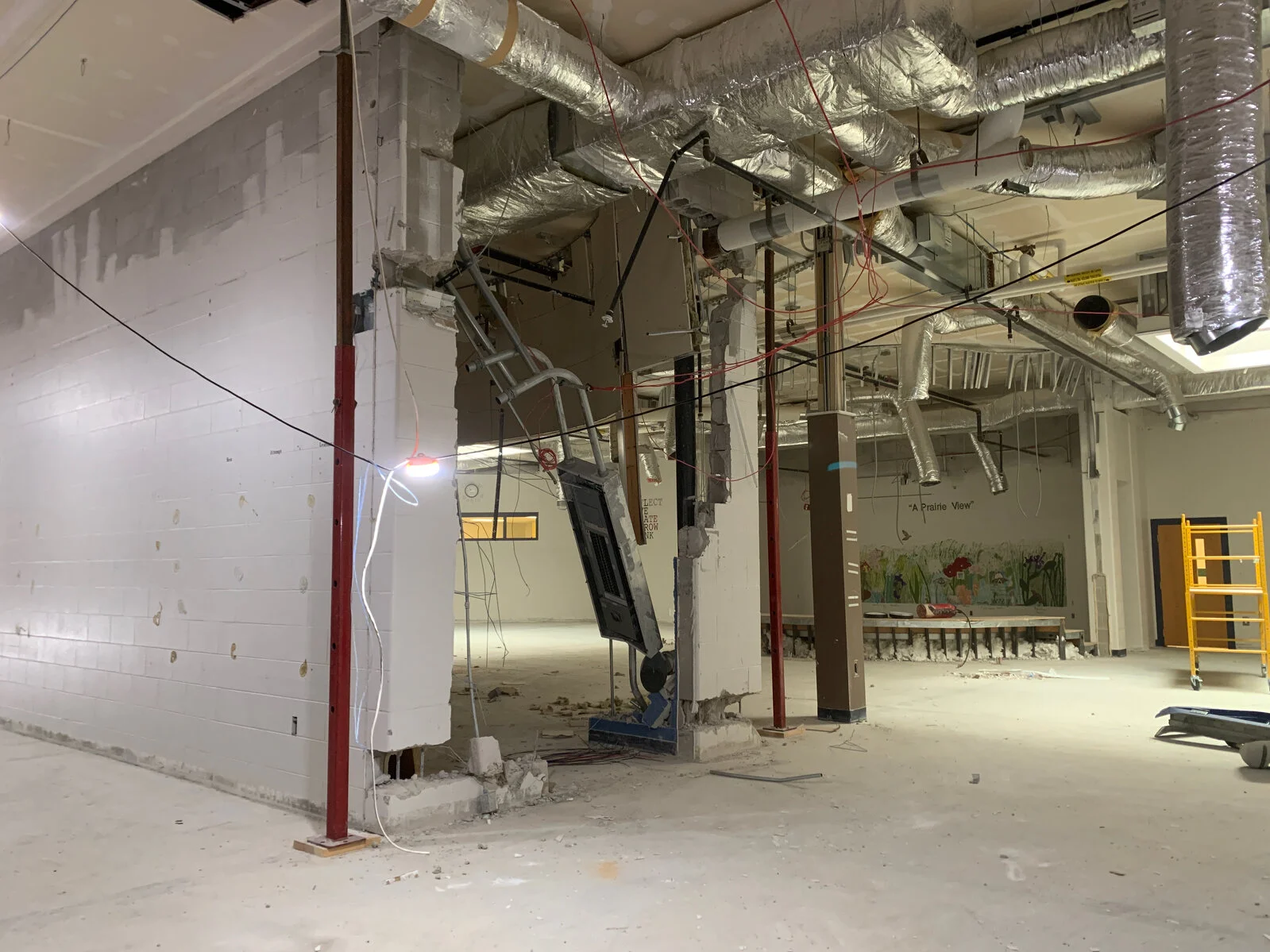 Prairieview School Media Center Demolition June 2026