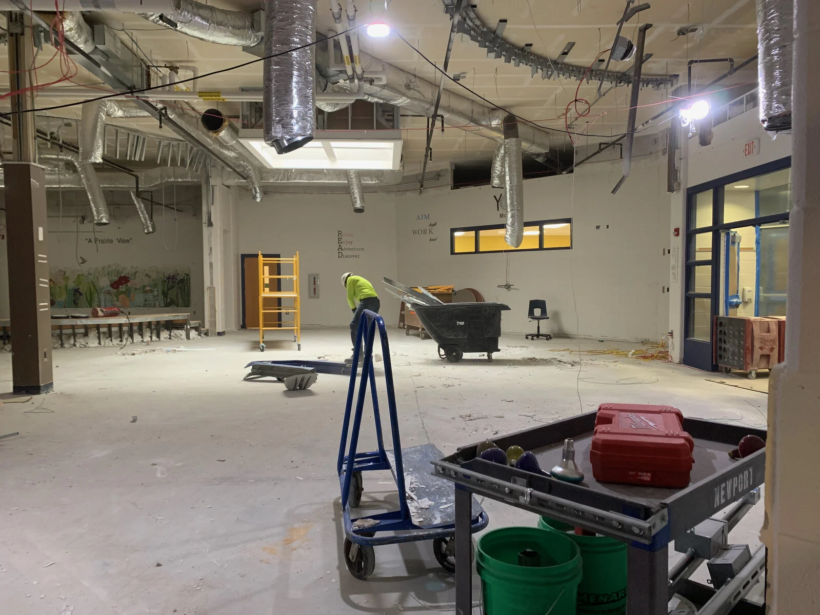Prairieview School Media Center Demolition June 2026