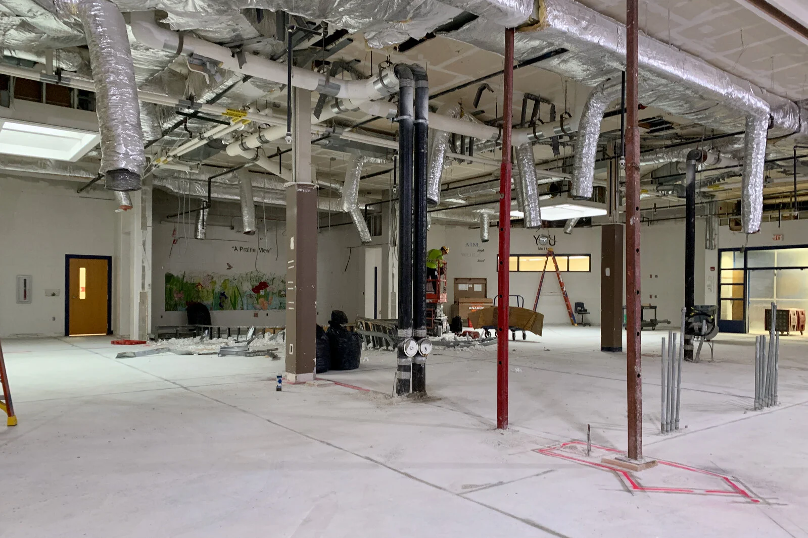 Prairieview School Media Center Demolition June 2026