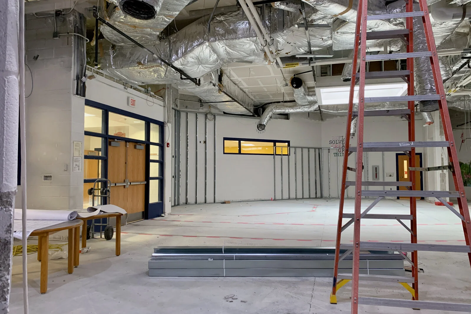 Prairieview School Media Center construction June 2026