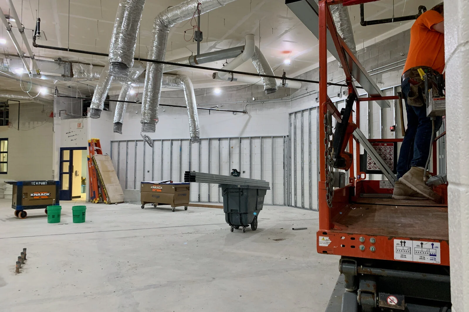 Prairieview School Media Center construction June 2026