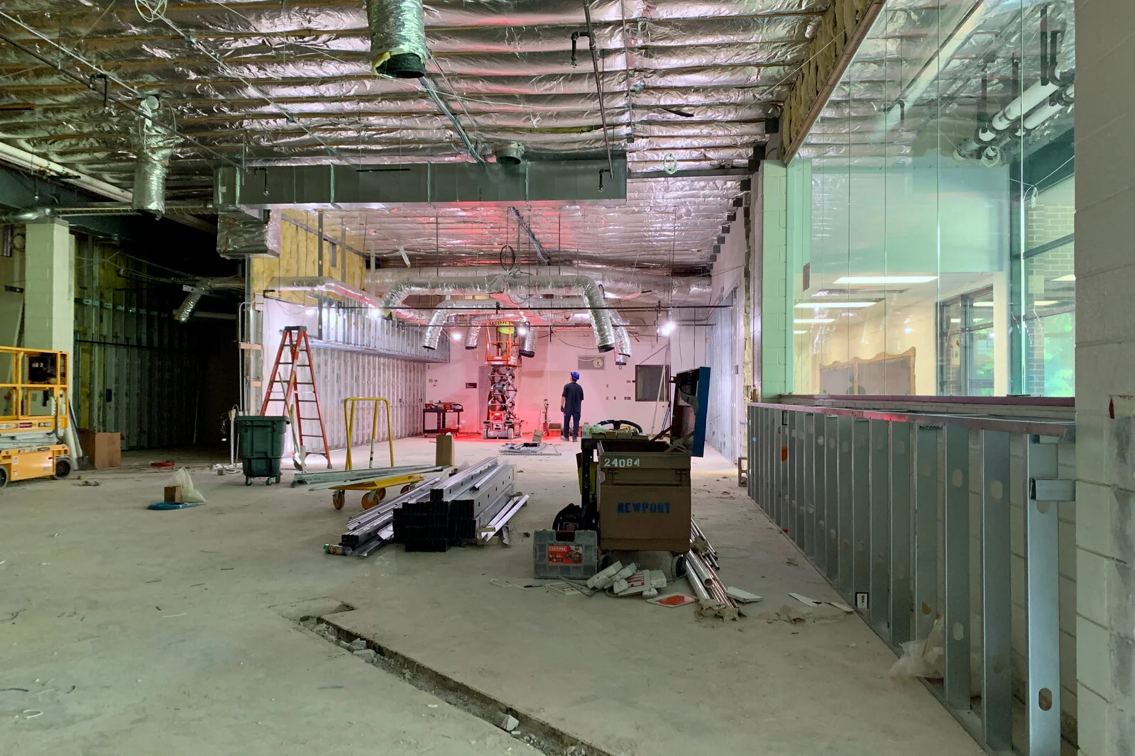 Meadowview School Media Center construction June 2026