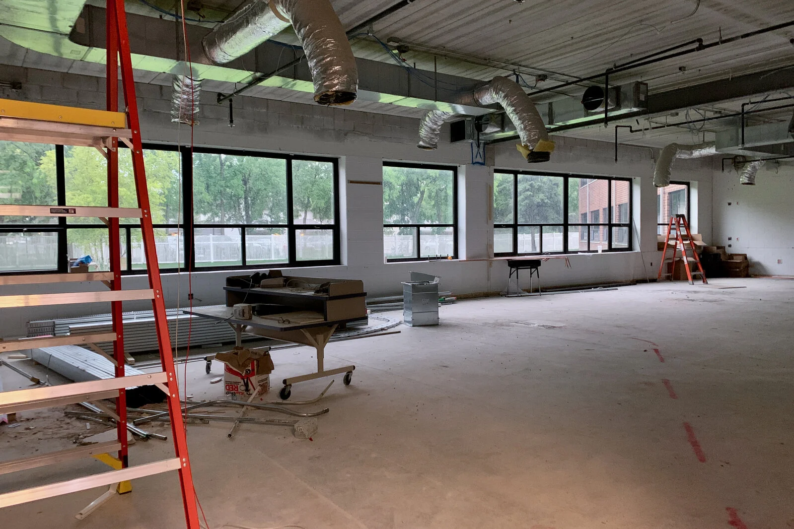 Frederick School Media Center construction June 2026