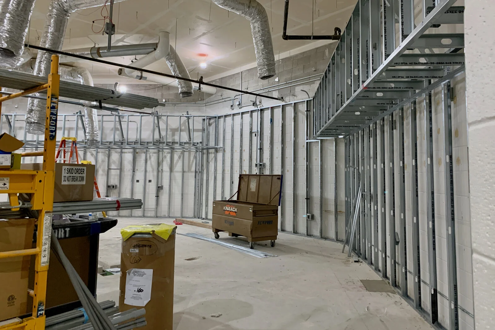 Prairieview School Media Center construction June 2026