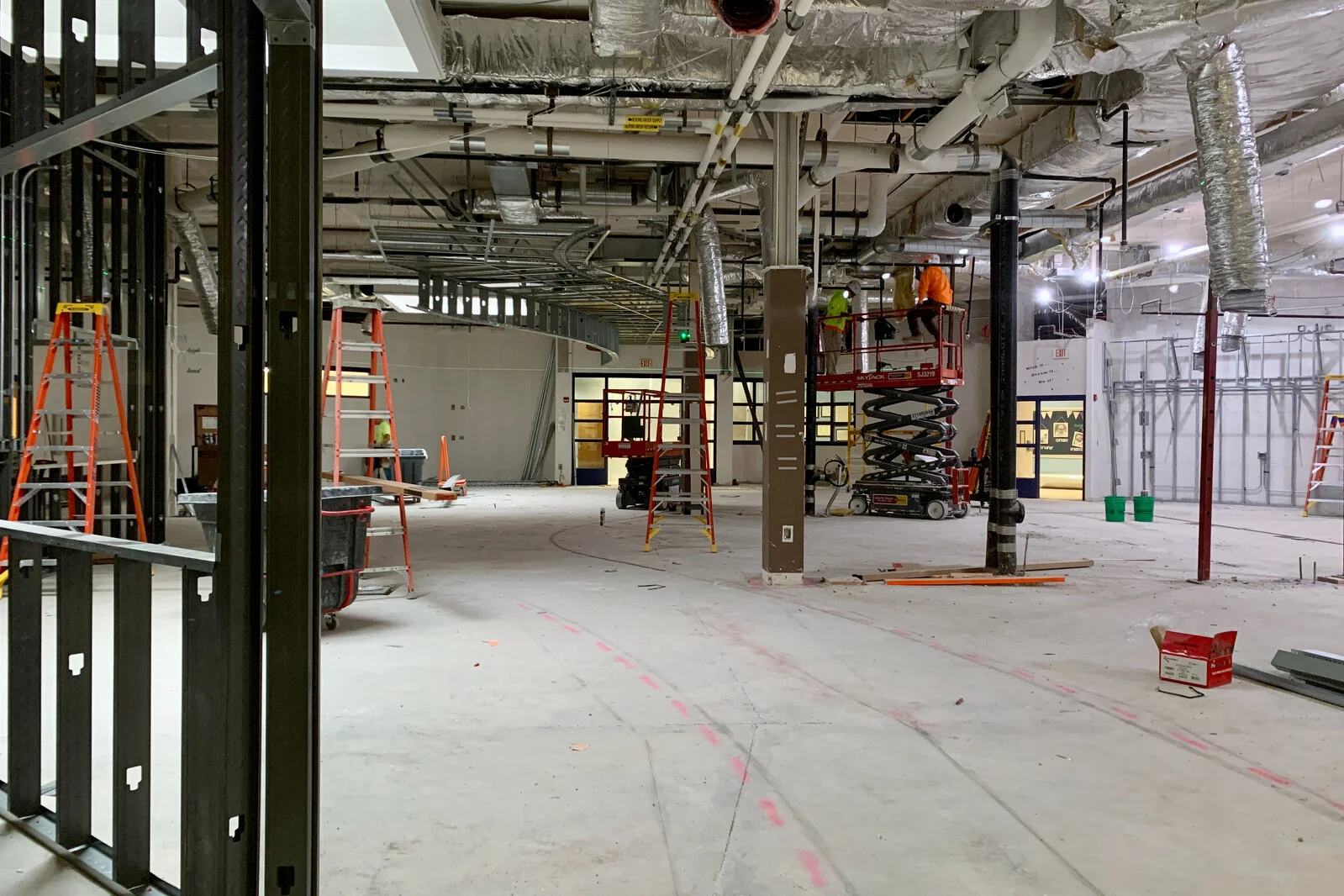 Prairieview School Media Center construction June 2026