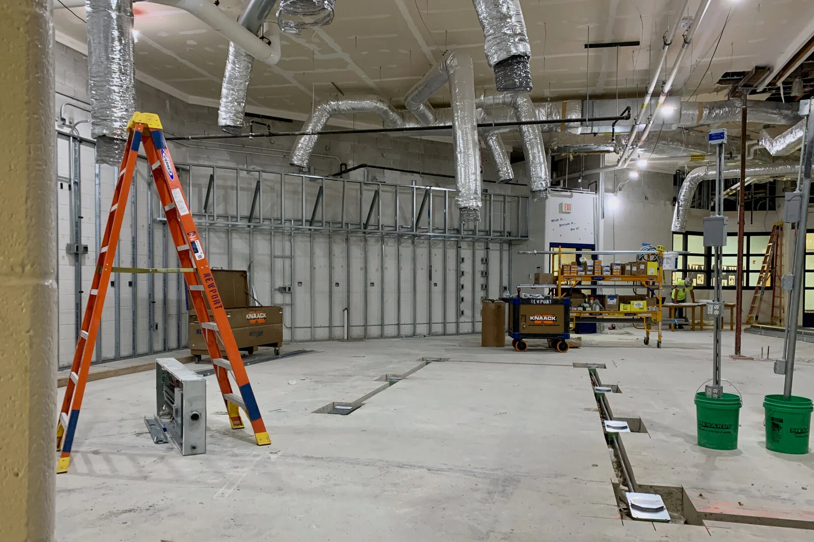 Prairieview School Media Center construction June 2026