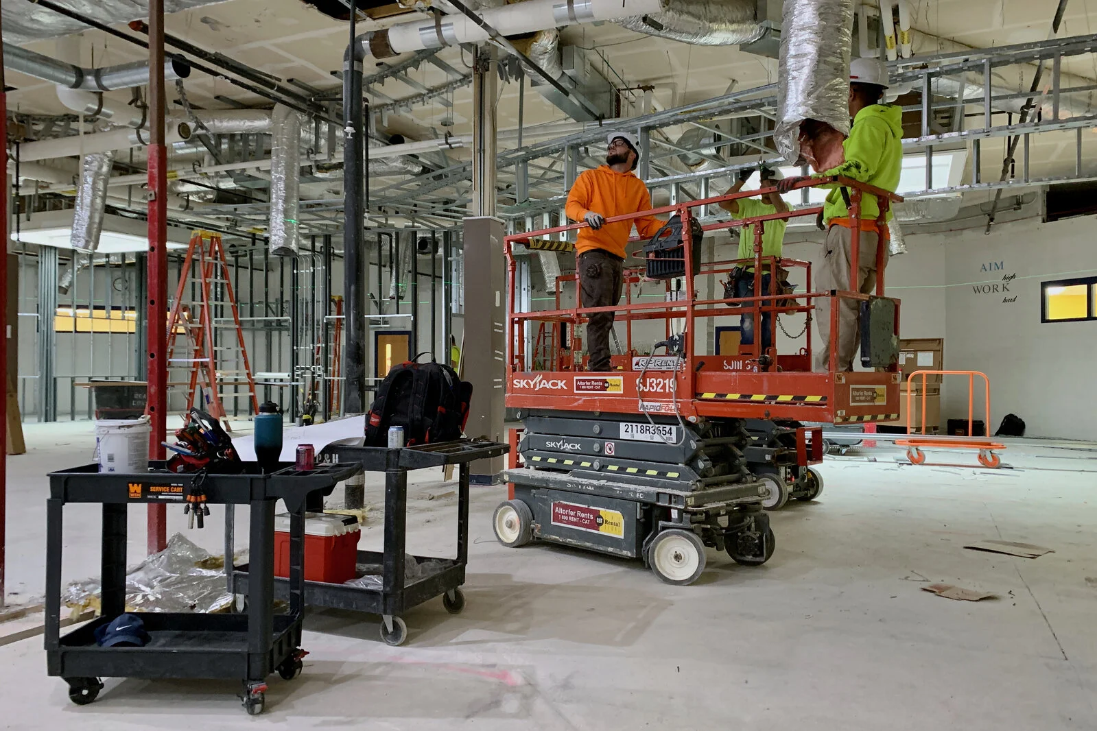 Prairieview School Media Center construction June 2026