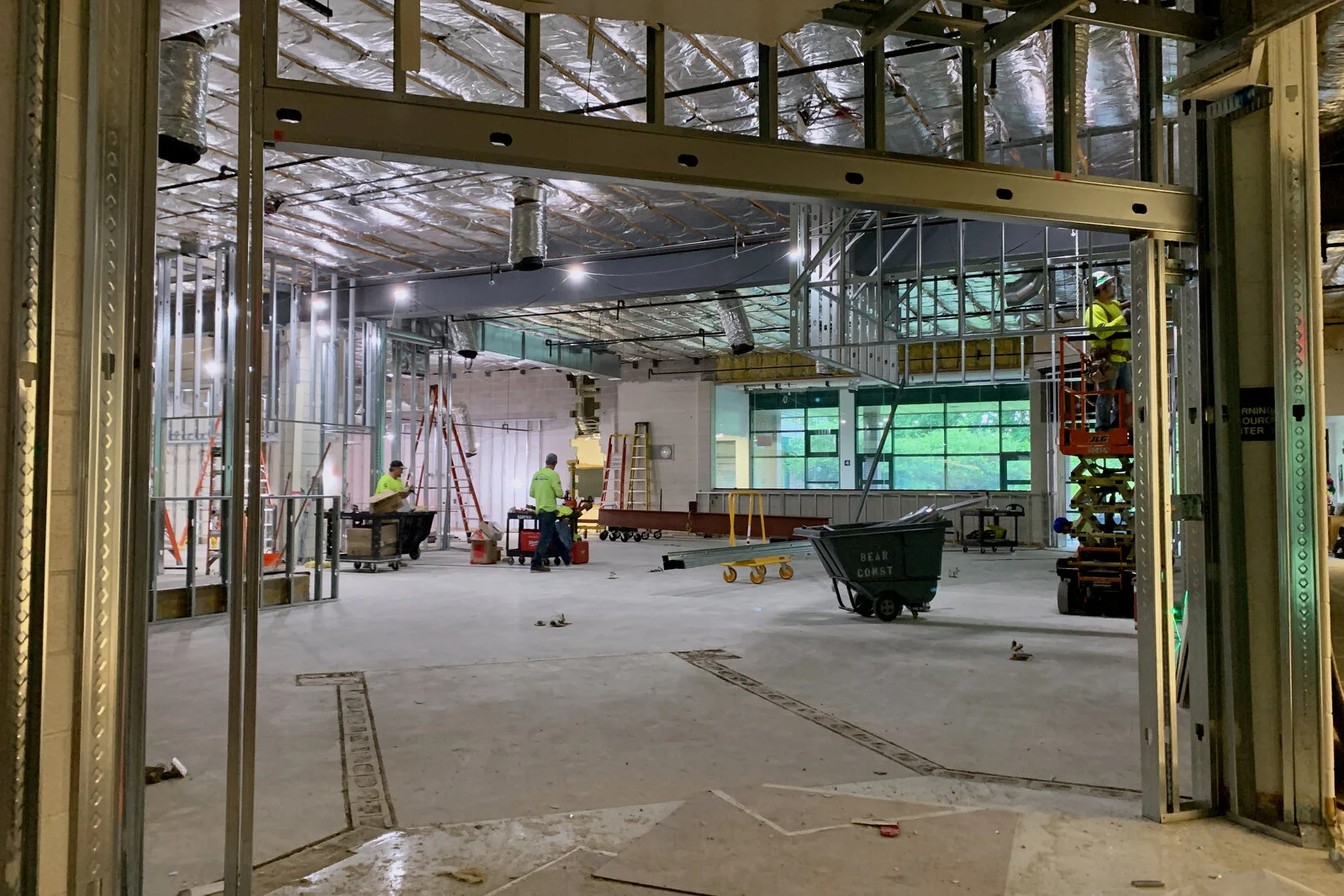 Meadowview School Media Center construction June 2026